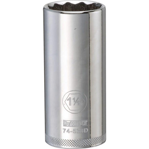 DeWalt SAE 12 Point Socket, 1/2" Drive, 1-1/16"