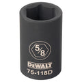 DeWalt SAE 6 Point Impact Socket, 1/2" Drive, 5/8"