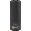 DeWalt Metric 6 Point Deep Impact Socket, 18mm, 1/2" Drive