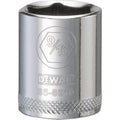 DeWalt SAE Standard Socket, 1/4"Drive x 9/16", 6 Point