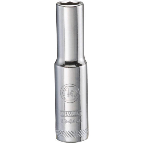 DeWalt SAE Deep Socket, 1/4" x 1/4" Drive, 6 Point