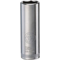 DeWalt Metric Deep Socket, 12 mm x 1/4" Drive, 6 Point