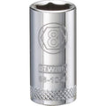 DeWalt Metric Deep Socket, 8 mm x 1/4" Drive, 6 Point