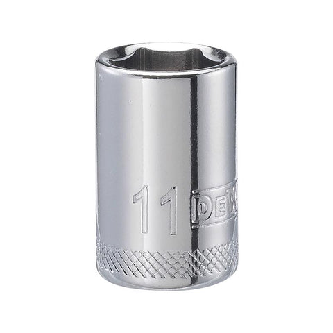 DeWalt Metric Deep Socket, 11 mm x 1/4" Drive, 6 Point