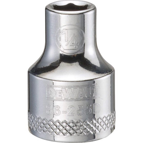 DeWalt SAE Standard Socket, 1/4" x 3/8" Drive, 6 Point