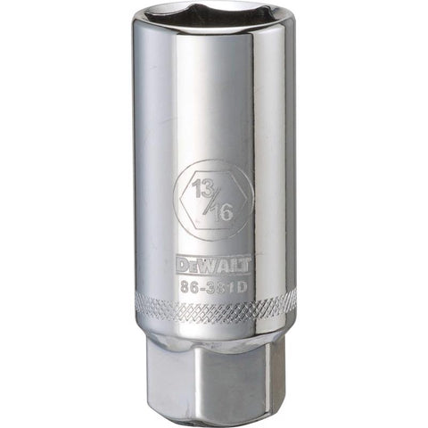 DeWalt SAE Spark Plug Socket, 13/16" x 3/8" Drive