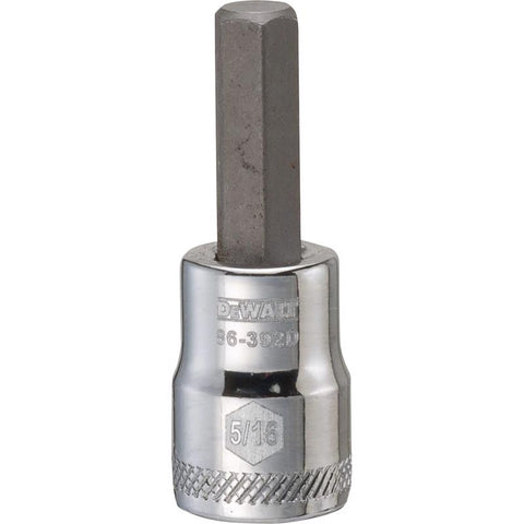 DeWalt SAE Hex Bit Socket, 5/16" x 3/8" Drive