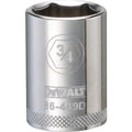 DeWalt Polished Chrome Vanadium Hand Sockets, 1/2" Drive, 3/4"