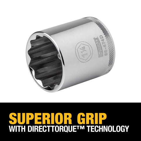 DeWalt Socket 1-1/4x1/2" SAE