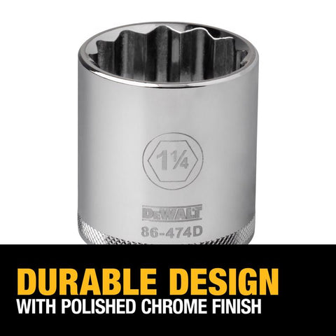 DeWalt Socket 1-1/4x1/2" SAE