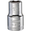 DeWalt Metric Standard Socket, 12 mm x 1/2" Drive, 6 Point