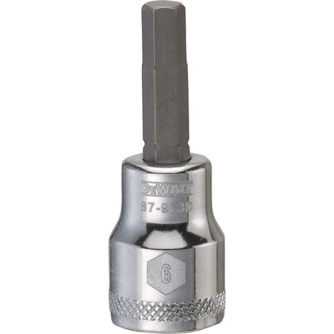 DeWalt Metric Hex Bit Socket, 6 mm x 3/8" Drive