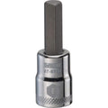 DeWalt Polished Chrome Vanadium Hex Bit Sockets, 3/8" Drive, 8 mm