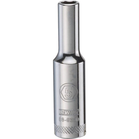 DeWalt Metric Standard Socket, 5 MM, 1/4" Drive