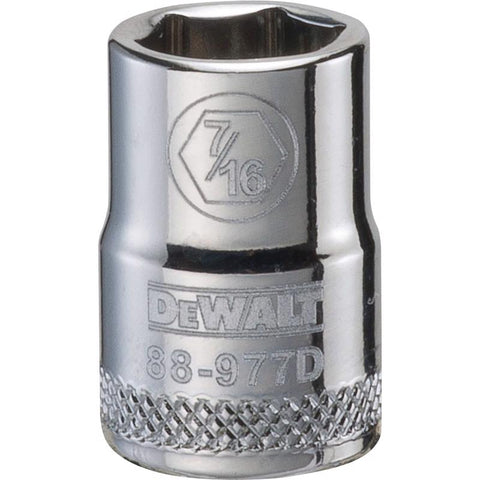 DeWalt Fractional SAE Standard Socket, 7/16"