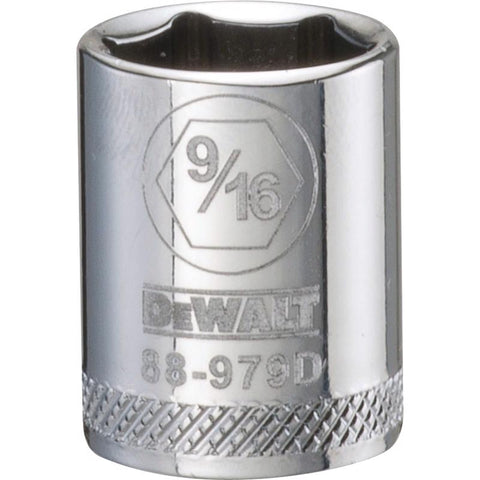 DeWalt Fractional SAE Standard Socket, 9/16"