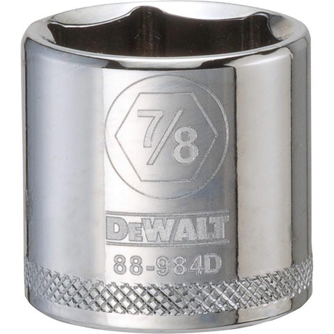 DeWalt Fractional SAE Standard Socket, 7/8"