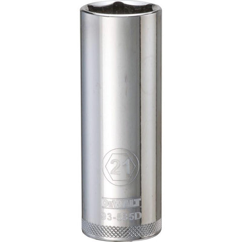 DeWalt Metric Deep Socket, 21 MM