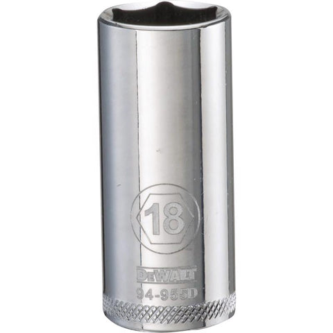 DeWalt Metric Deep Socket, 18 MM