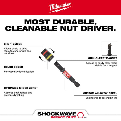 Milwaukee 2-1/4 2in1 Nut Driver