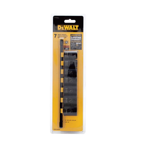 DeWalt Deep Impact Socket Set, 7 Piece