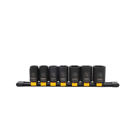 DeWalt Deep Impact Socket Set, 7 Piece