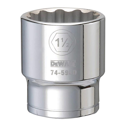 DeWalt SAE 12 Point Socket, 3/4" Drive, 1-1/2"