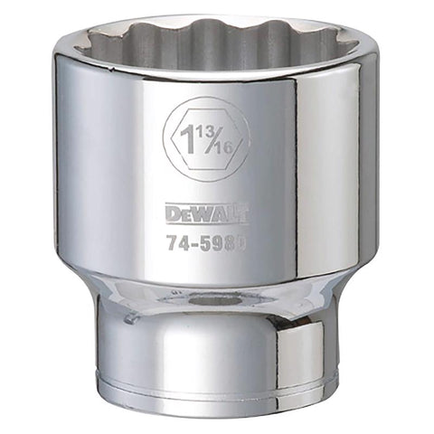 DeWalt SAE 12 Point Socket, 3/4" Drive, 1-13/16"