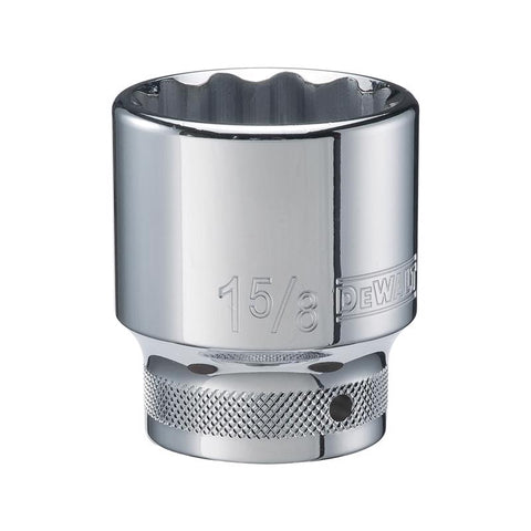 DeWalt SAE Drive Socket, 1-5/8" x 3/4" Drive, 12 Point