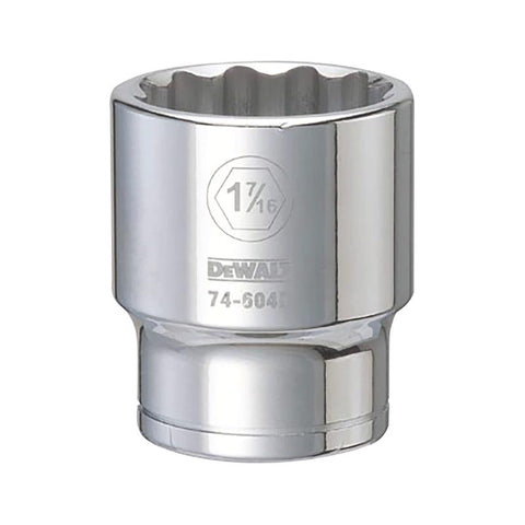 DeWalt SAE 12 Point Socket, 3/4" Drive, 1-7/16"