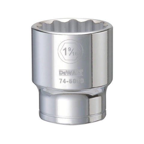 DeWalt SAE 12 Point Socket, 3/4" Drive, 1-9/16"
