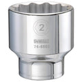 DeWalt SAE 12 Point Impact Socket, 3/4" Drive, 2"
