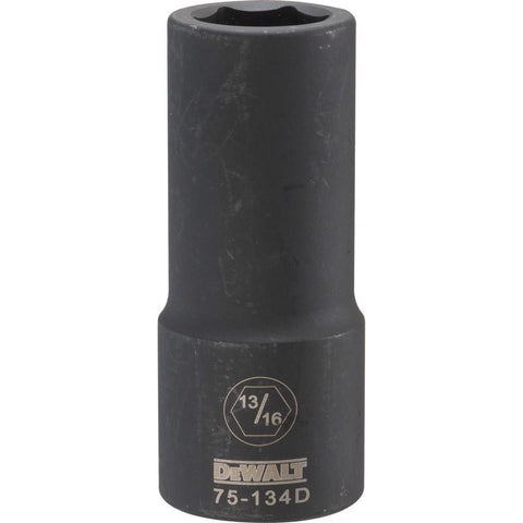 DeWalt SAE Deep Impact Socket, 3/4" Drive, 13/16"