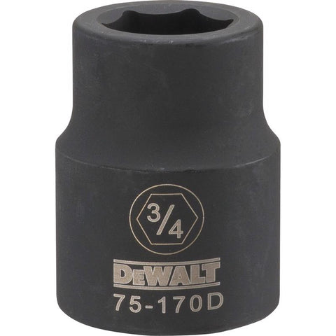 DeWalt Impact Socket SAE, 3/4" Drive