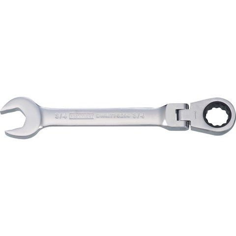 DeWalt SAE Flex Head Combination Ratchet Wrench, 3/4"
