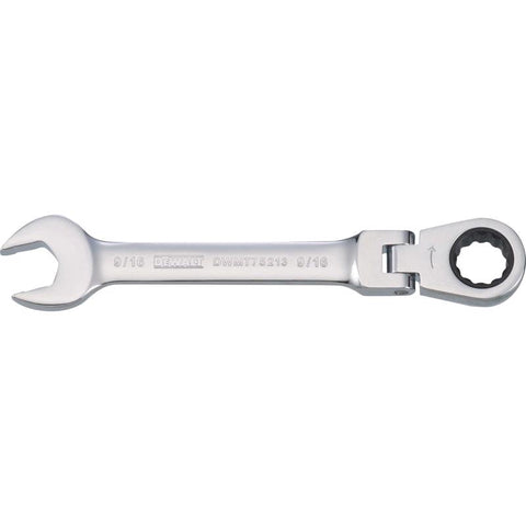 DeWalt SAE Flex Head Combination Wrench, 9/16"