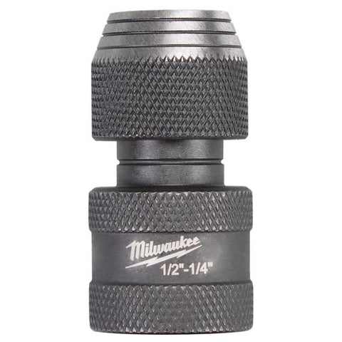 Milwaukee Shockwave Hexagonal Adapter, 1/2" Square to 1/4"