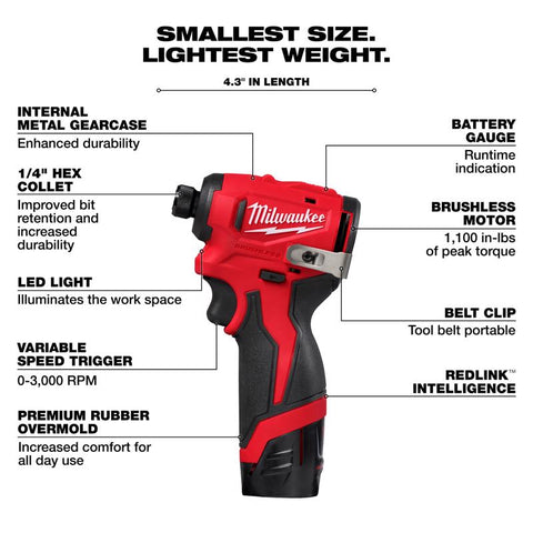 Milwaukee M12 SubImpDriver Kit