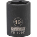 DeWalt Metric Deep Impact Socket, 19 mm x 1/2" Drive, 6 Point