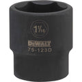 DeWalt SAE 6 Point Impact Socket, 1/2" Drive, 1-1/16"