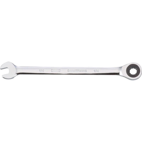 DeWalt SAE Ratcheting Combination Wrench, 1/4"
