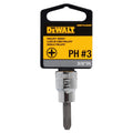 DeWalt Screwdriver Bit Socket, 3/8" Drive, # 3 Bit
