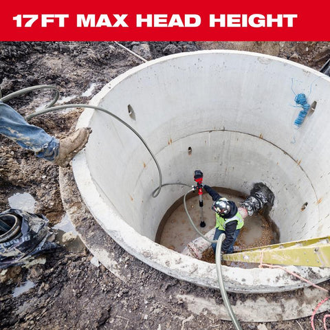 Milwaukee Trnsfr Pump HP 1-1/4gph