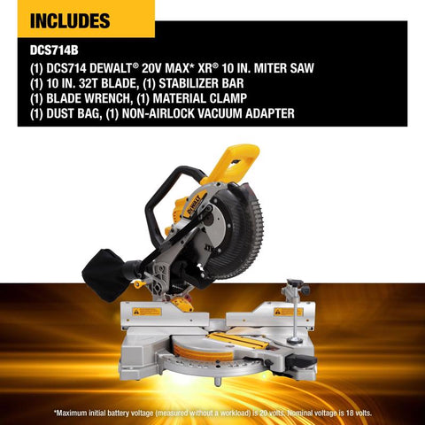 DeWalt 20v Db Cmpnd Miter saw10