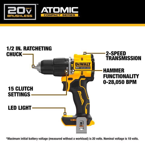 DeWalt 20V 2Tool Hammer Kit
