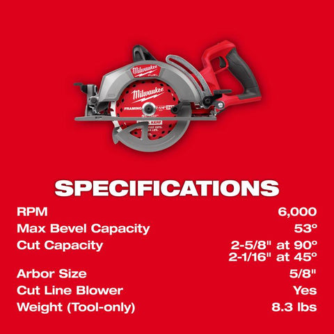 Milwaukee M18 RH Circ Saw