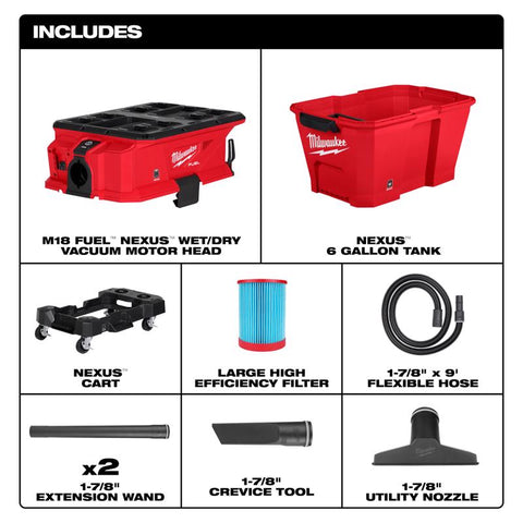 Milwaukee Wet/dry Vac 6g Mw m18