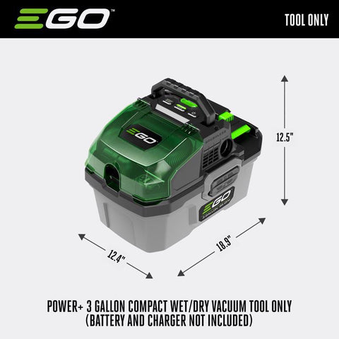 EGO Wet/dry Vac Bare Tool 3g