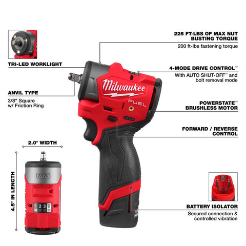 Milwaukee m12 Impact Wrench/ring