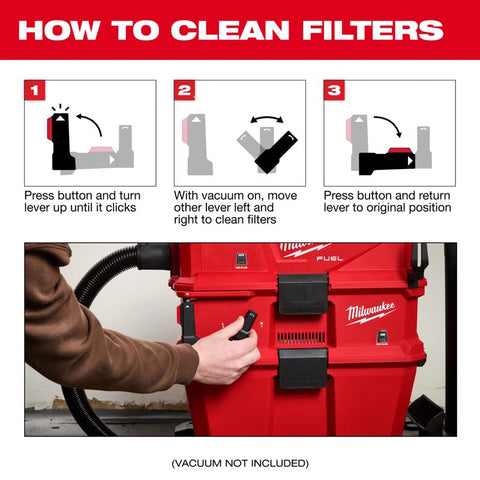 Milwaukee Wet/dry Fltr Attach Mw